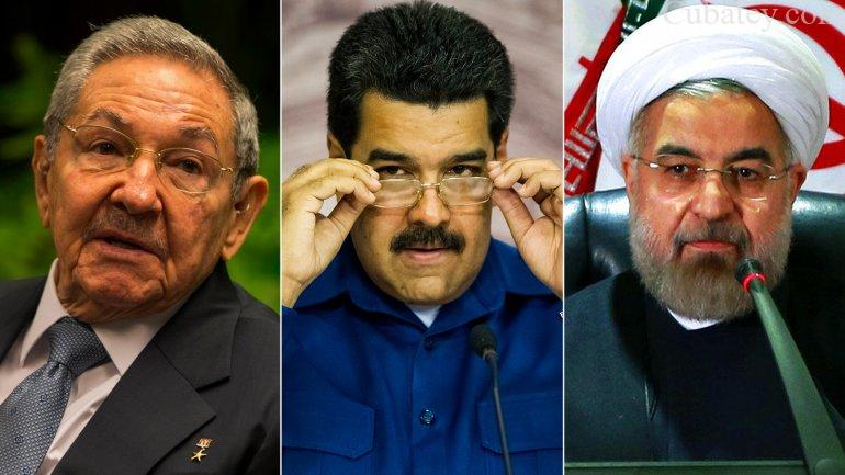 Estados Unidos denunció a Cuba, Venezuela e Irán en su informe anual de derechos humanos. castro-maduro-iran-cubatey-noticias-de-cuba