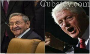 Raúl Castro, y elexpresidente de los Estados Unidos, Bill Clinton,