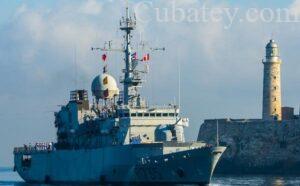 Arriba a Cuba fragata de la Marina Nacional de Francia